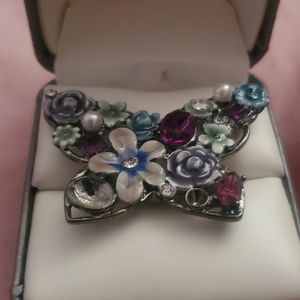 Colorful butterfly ring